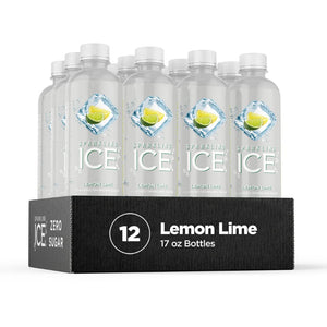 Sparkling Ice Lemon Lime, 17 fl oz Bottles (Pack of 12)