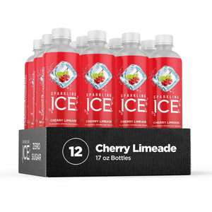 Sparkling Ice Cherry Limeade, 17 fl oz Bottles (Pack of 12)