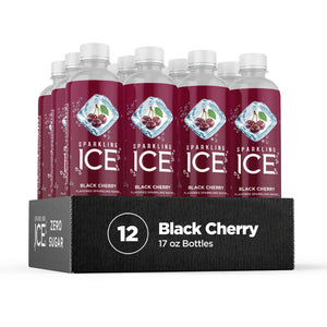 Sparkling Ice Black Cherry, 17 fl oz Bottles (Pack of 12)