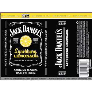 Jack Daniels Country Cocktails Lynchburg Lemonade 16oz Can