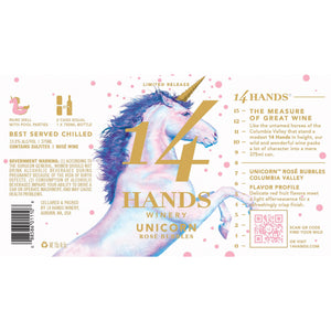 14 Hands 'Unicorn' Rose‚ Bubbles Can 375ML