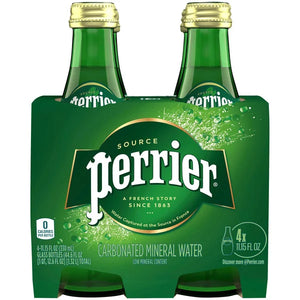 Perrier Sparkling Water, 11.15 fl oz (Pack of 24)